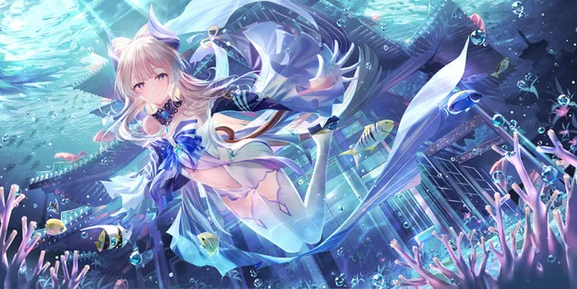 Ba Bi Nu Hai Ba Ba La Zai Shui Xia (Yuan Shen )Xia Zai