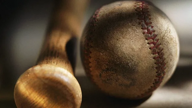 野球のバットと野球のボール ダウンロード