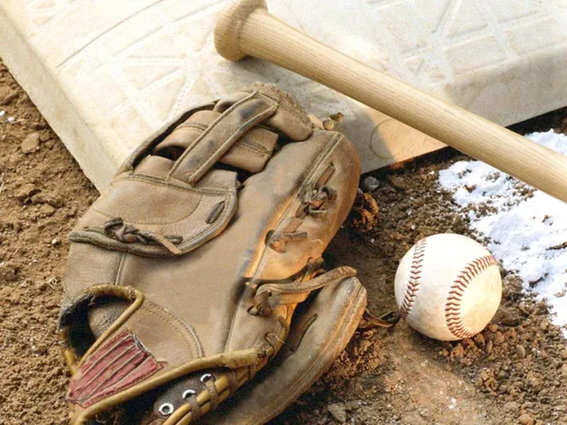 Baseballhandske, bold og bat download