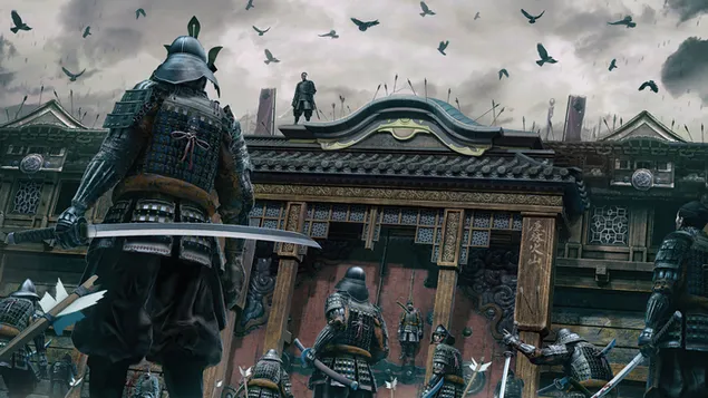 Batalla del castillo de los guerreros Samurai
