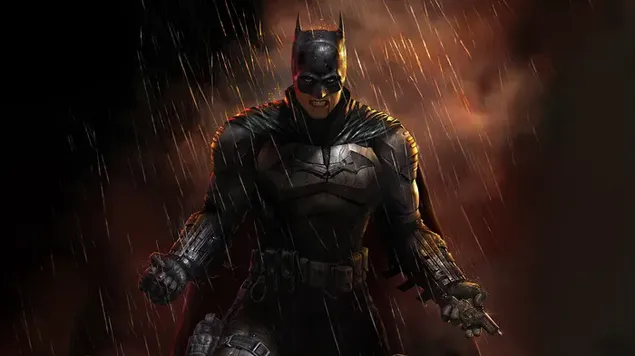 Imagem do Batman com raiva 4K papel de parede