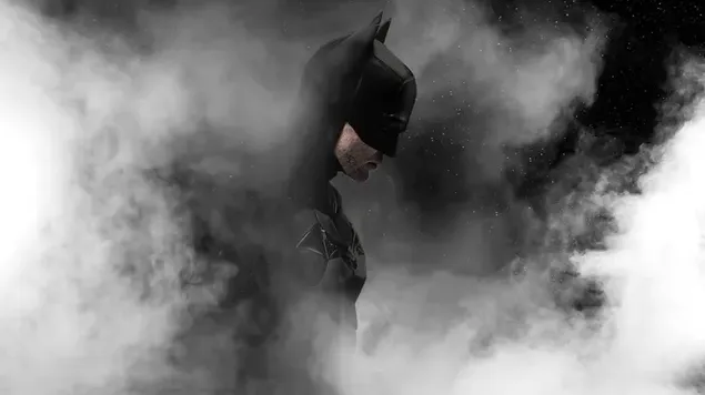 Batman Black In White Wall download