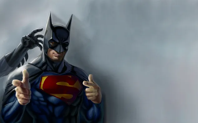 Batman amb Superman 2K fons de pantalla