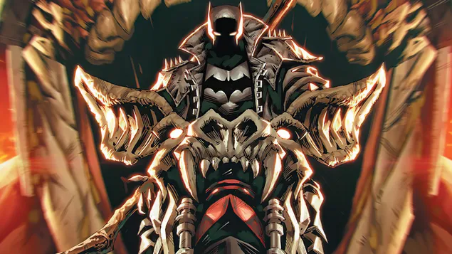 蝙蝠俠 Death Metal Armor 摩托車 4K 壁紙