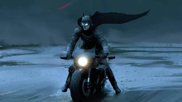 Tapeta Batman riadi svoj motocykel 4K
