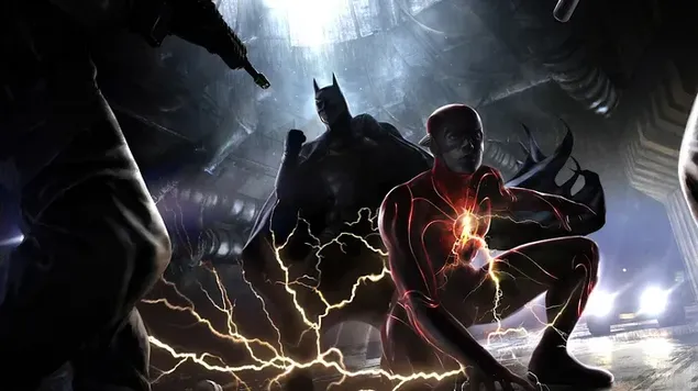 Tapeta Batman a Flash: Blesk ukazuje rýchlosť hromu 4K