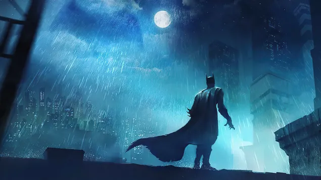 batman in gotham city vind misdadigers in nagmaanlig aflaai