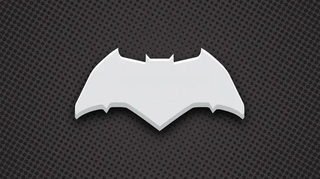 Tapeta Logo Batman v bielej farbe 4K