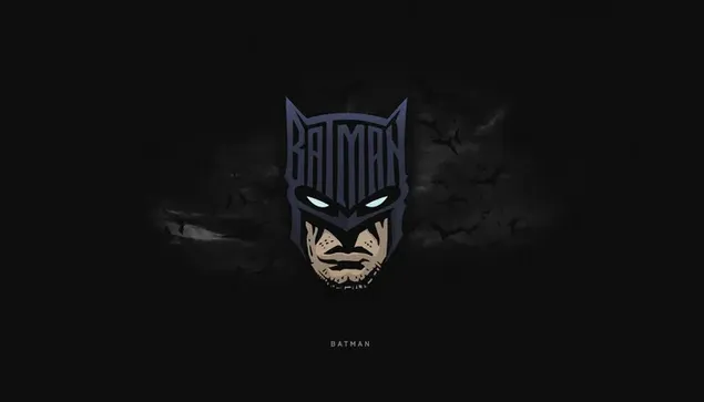 Batman's Name Made His Face 4K wallpaper download Batman's Name Made His Face 4K wallpaper download