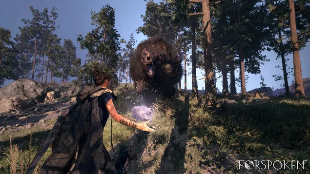Csata medvével – Forspoken (videojáték) 4K háttérkép