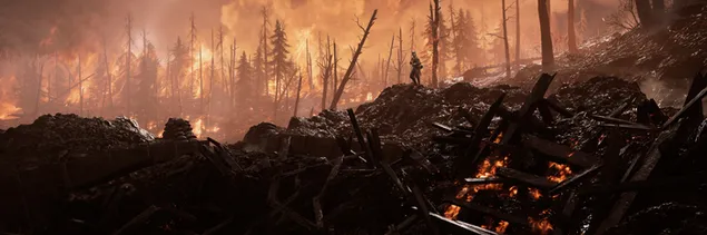 Muat turun Permainan Battlefield 1 - Membakar hutan