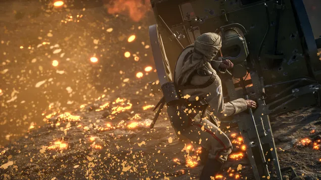Battlefield 1 Spiel - Soldat im Kampf herunterladen
