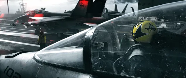Battlefield 3 Spiel - Major Tom in Kampfflugzeug herunterladen