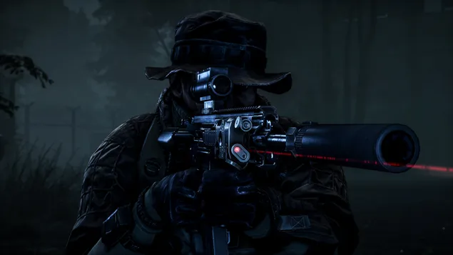 Joc Battlefield 4 - Soldat amb el rifle baixada