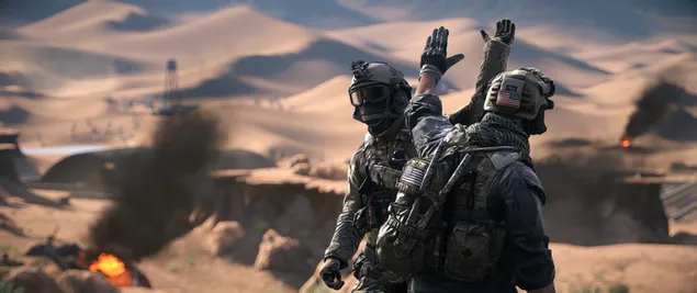 Joc Battlefield 4 - Soldats high five baixada
