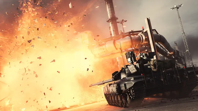 Trò chơi Battlefield 4 - Xe tăng nổ