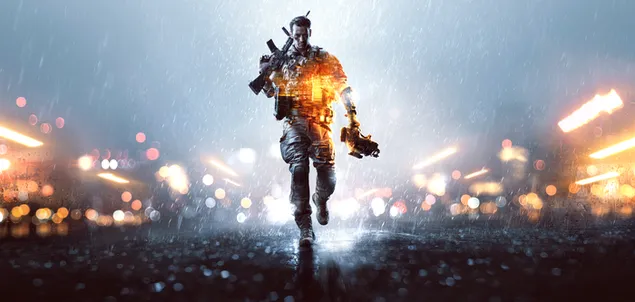 Battlefield 4 Spiel - Soldat im regen herunterladen