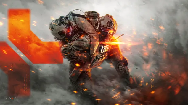 poster s soldatom iz videoigry battlefield 6 skachat'