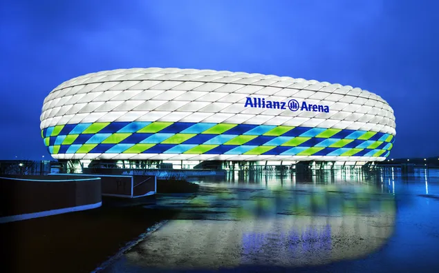 Bayern München stadion Allianz Arena hvidt lys download