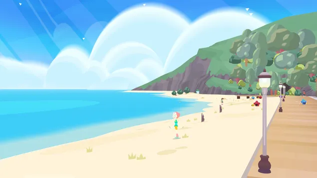 Front de platja, Steven Universe: Save the Light 4K fons de pantalla