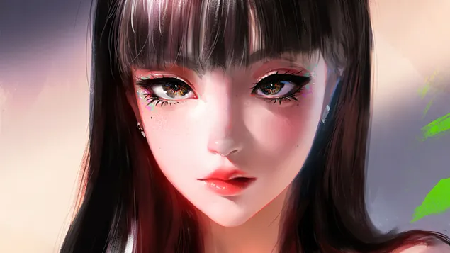 Beautiful Anime Girl Charming Eyes