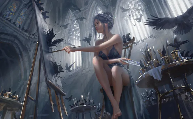 paran meoriwa saereul gajin areumdaun aenimeisyeon sonyeo daunrodeu