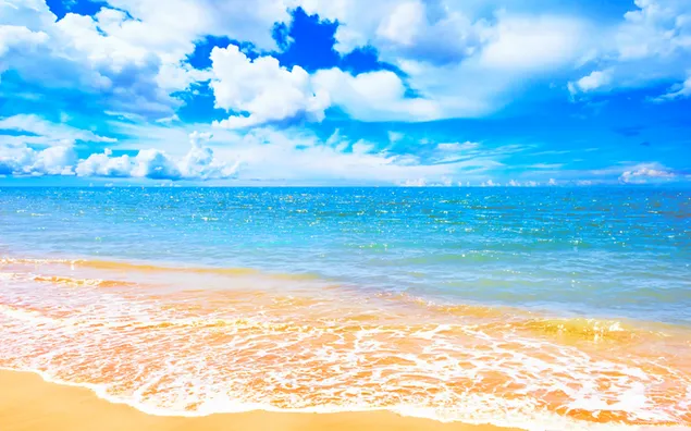 Schöner blauer Ozean 4K Hintergrundbild