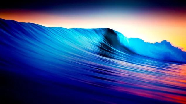 Beautiful blue waves in the ocean 4K wallpaper download