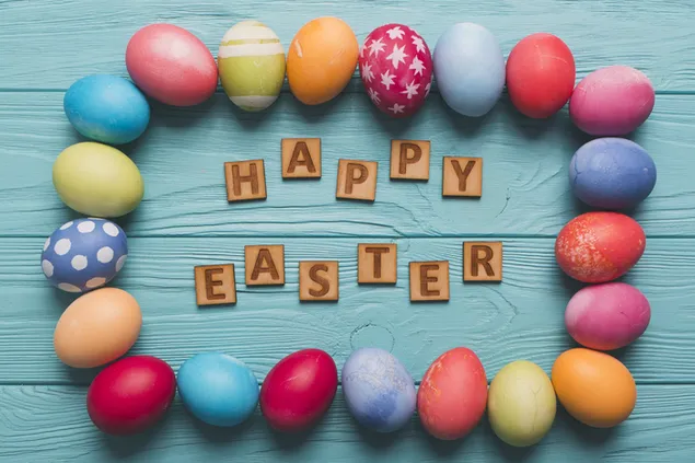 Ouă de Paște frumoase 4K imagine de fundal