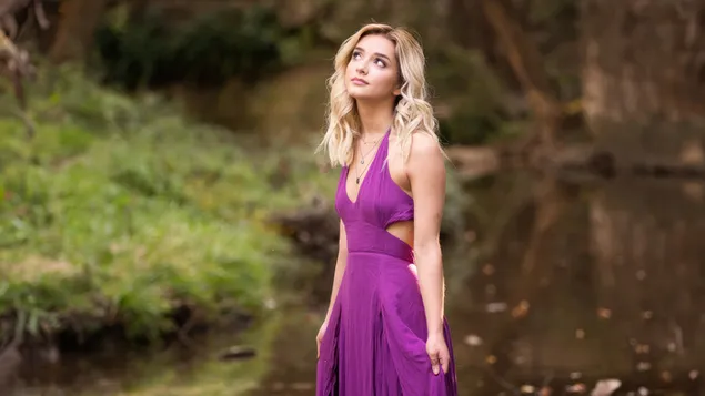 beautiful girl in a lavender dress download