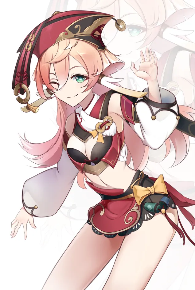 Yae Miko สวยร้อนแรงให้คุณ High Five (Ganshin Impact) 2K วอลเปเปอร์