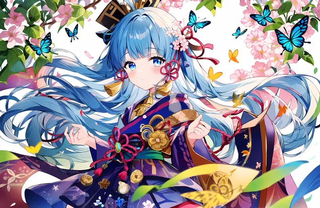 bella noia kimono kamisato ayaka | impacte ganshin baixada