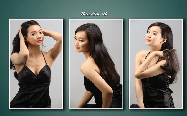 hermosa actriz coreana shin min-ah HD fondo de pantalla