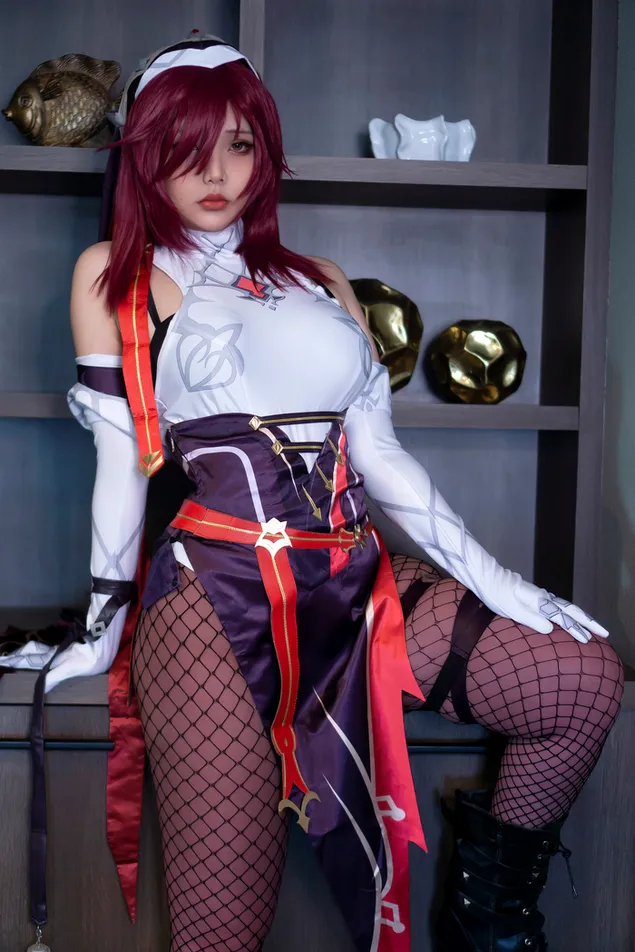 Hermosa chica de anime realmente caliente Rosaria | Impacto Genshin descargar