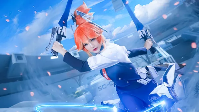 kaunis nainen cosplay fanny mobile legends lataa