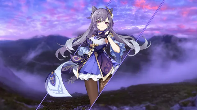 Mulheres bonitas keqing (Ganshin Impact) HD papel de parede