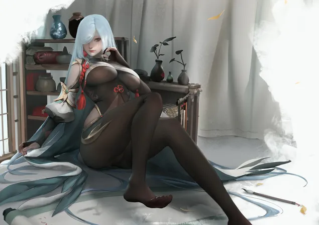 Убави жени Шенхе | Аниме | Genshin Impact HD тапет