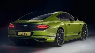 Bentley Continental GT Pikes Peak Green zadaj HD ozadje