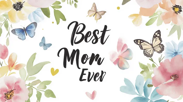 ''Shi Shang Zui Jia Ma Ma ''Zi Yang ,Zhou Wei Huan Rao Zhao Shui Cai Hua Hui He Hu Die  Xia Zai