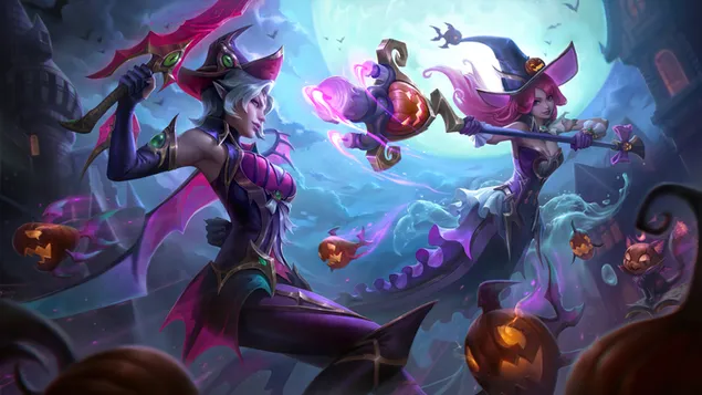 Bewitching 'Fiora with Nami' Splash Art | League of Legends
