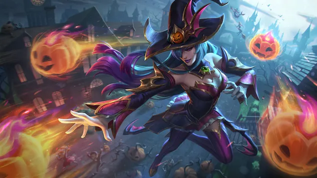 Bewitching 'Syndra' Splash Art | League of Legends