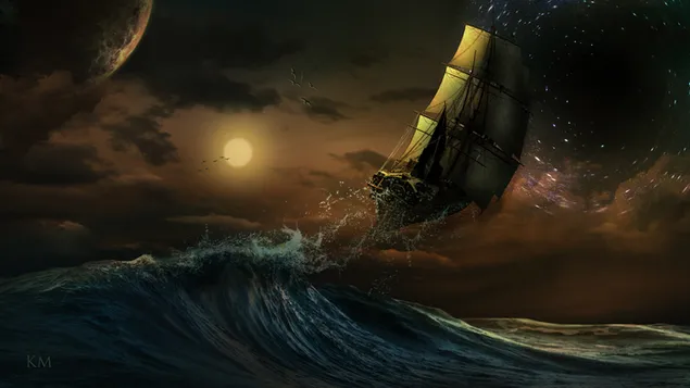más allá del océano HD fondo de pantalla