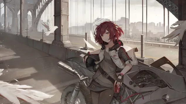 Biker 'Exusiai' - Arknights (アニメ ビデオ ゲーム)