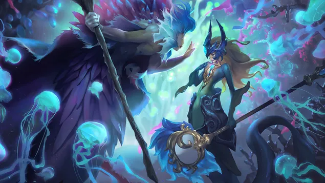 Bilgewater 'Nami' (Legends of Runeterra) - League of Legends [LOL] 4K fons de pantalla