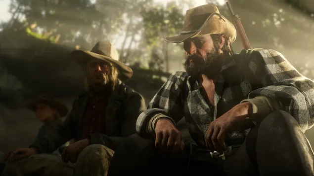 Bill Williamson dan Micah Bell dari Red Dead Redemption 4K wallpaper