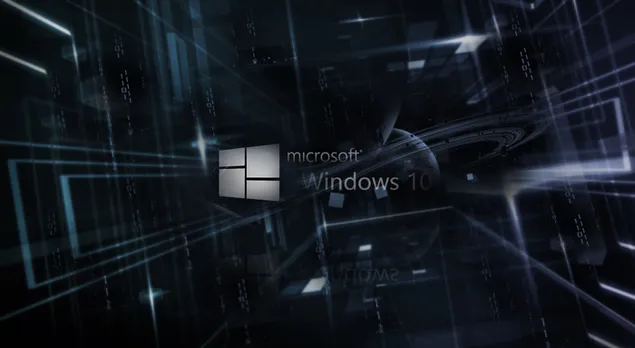 Binaire Windows 10-codes HD achtergrond