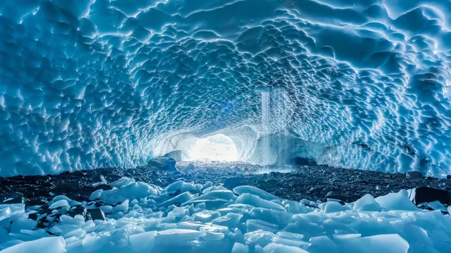 氷の洞窟の青い反射 ダウンロード