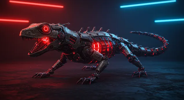 Hình nền Lõi thằn lằn Biomech 4K