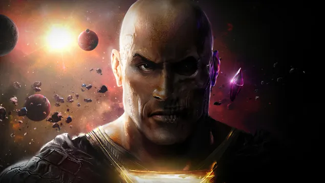 Black Adam - Dwayne Johnson 4K kertas dinding