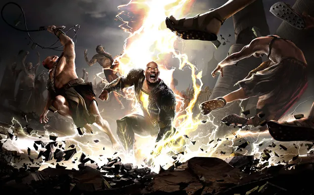 black adam desencadena la furia del llamp en un enfrontament poderos i mitic baixada
